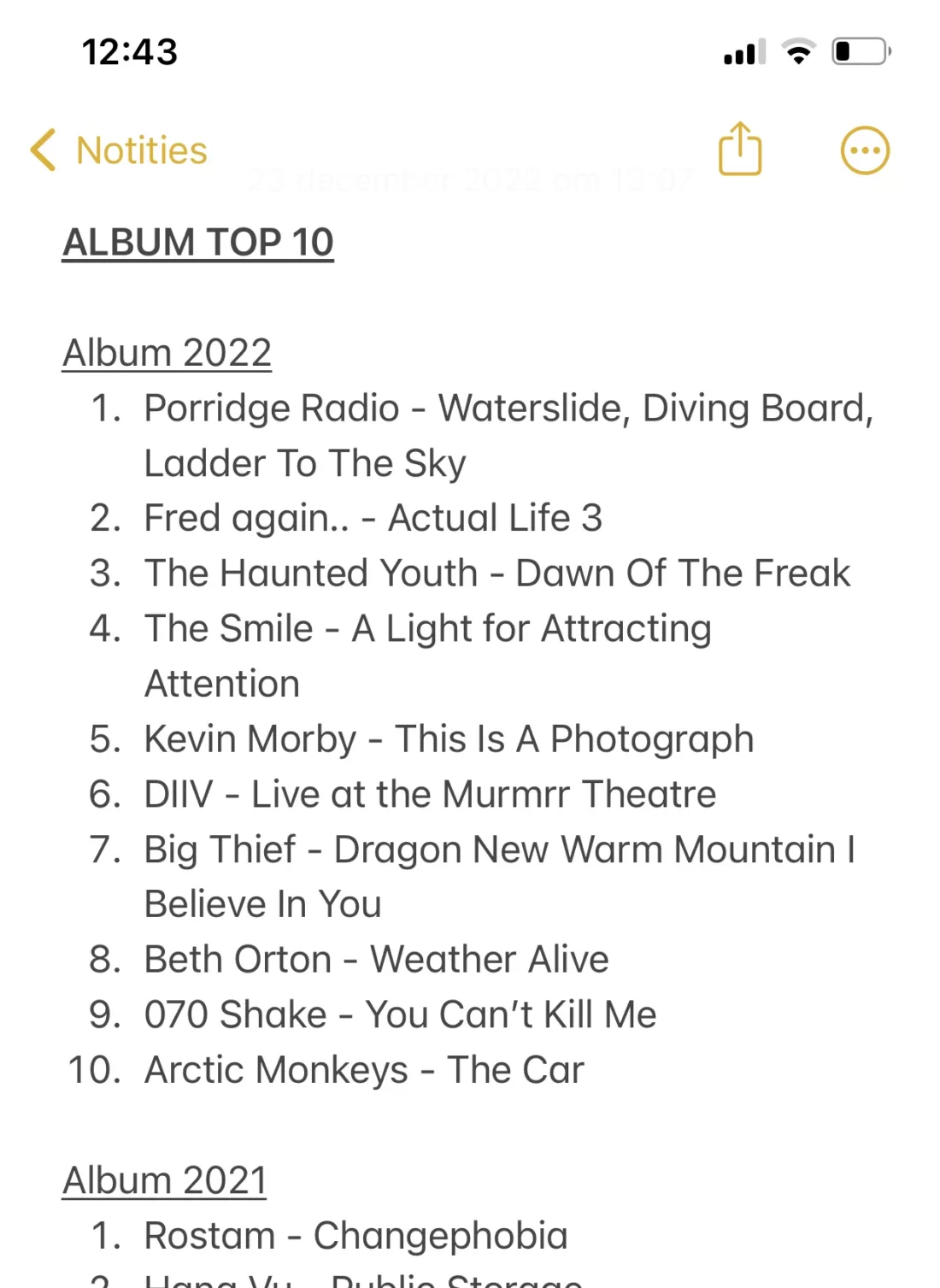 ALBUM TOP 10
